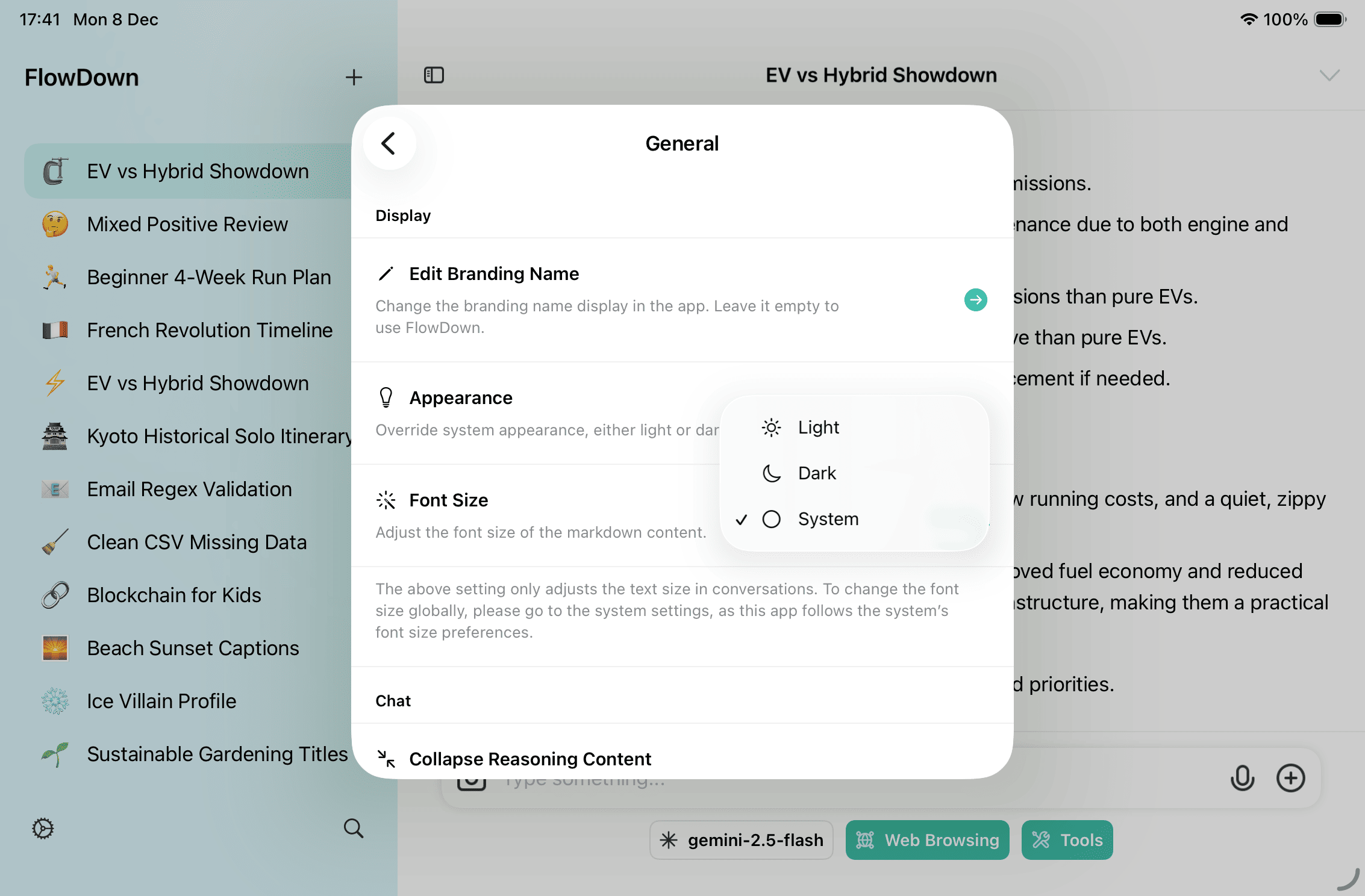 Theme and branding options
